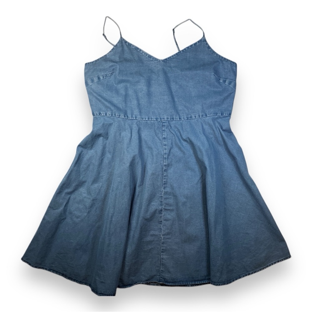 GAP women jeans sundress a line with spaghetti straps size XL
